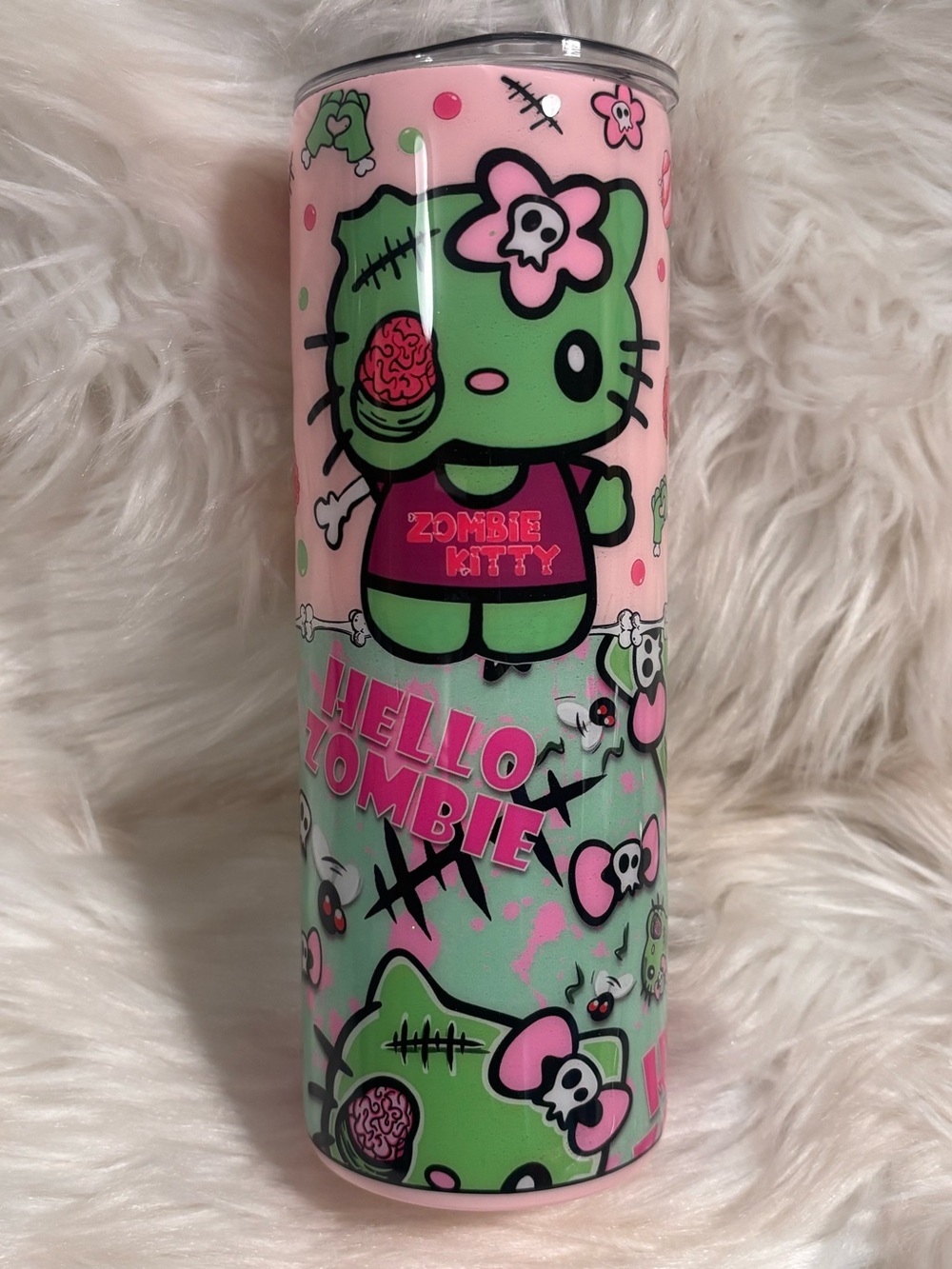 Hello Zombie 20 Oz Tumbler Handcrafted